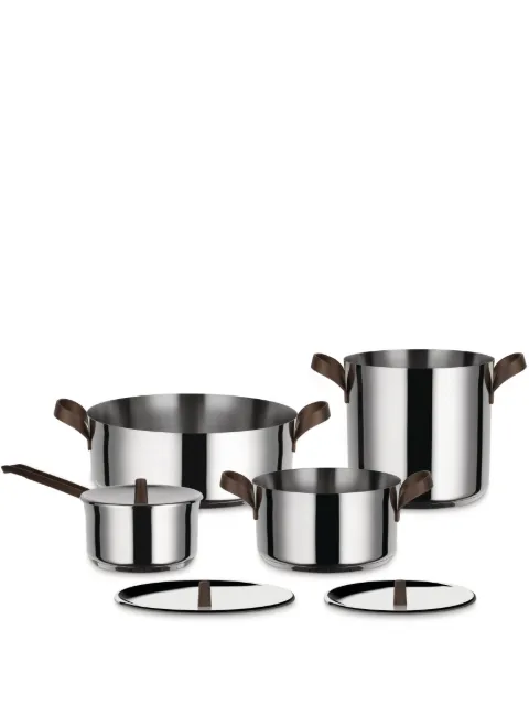 Alessi Edo cookware set Silver PU100S7