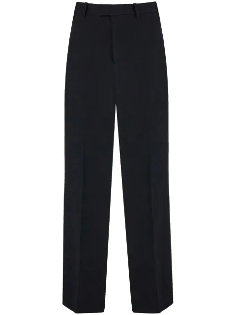 Ferragamo satin-insert tailored trousers Black 761820