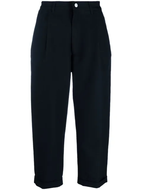 Giorgio Armani cropped tailored trousers Blue 3RSP66SNC3Z