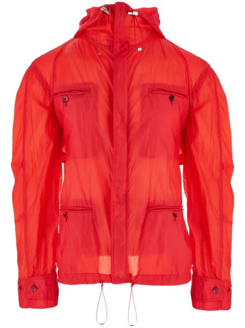 Ferragamo four-pocket hooded jacket Red 761223