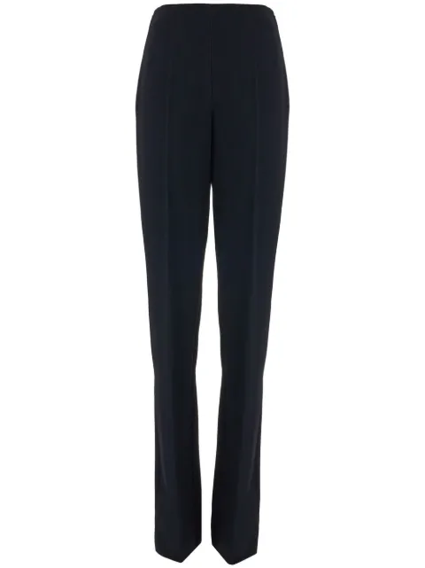 Ferragamo straight-leg pleated trousers Black 761713