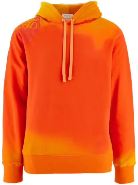 Ferragamo sunset-print cotton hoodie Red 761337
