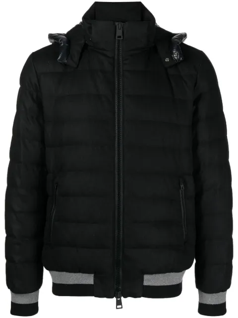 Herno quilted-finish padded jacket Black PI000995U38087