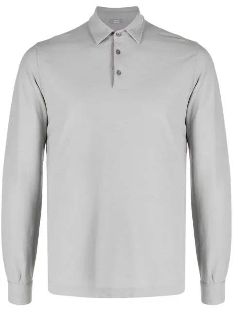 Zanone Ice cotton polo shirt Grey 811819ZG380