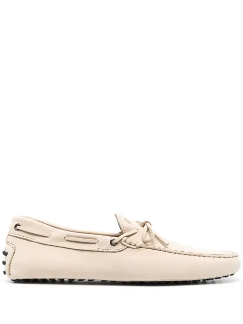 Tod's bow-detail leather loafers Neutrals XXM0GW054706RN