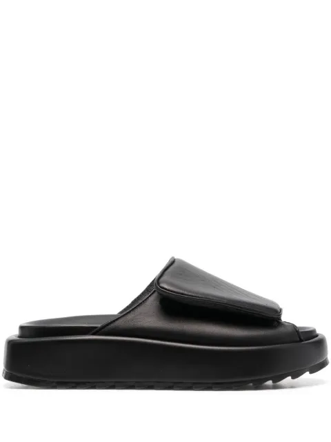 GIABORGHINI Gia touch-strap fastening slides Black GIA14EL