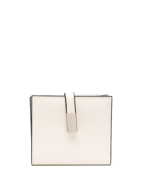 Valextra bi-fold leather wallet White SGNL0039028LOCPS99
