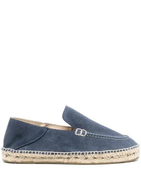 Manebi Hamptons Traveler suede espadrilles Blue K15LTBLUE