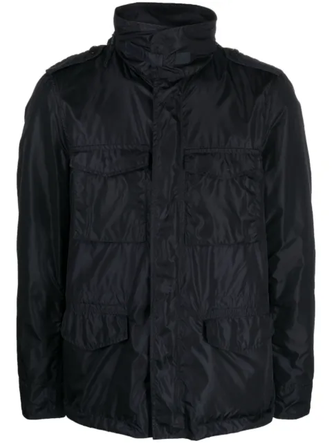 ASPESI concealed-hood waterproof windbreaker Blue I117V00685101