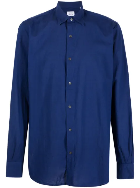 ASPESI long-sleeved cotton shirt Blue CC02F025