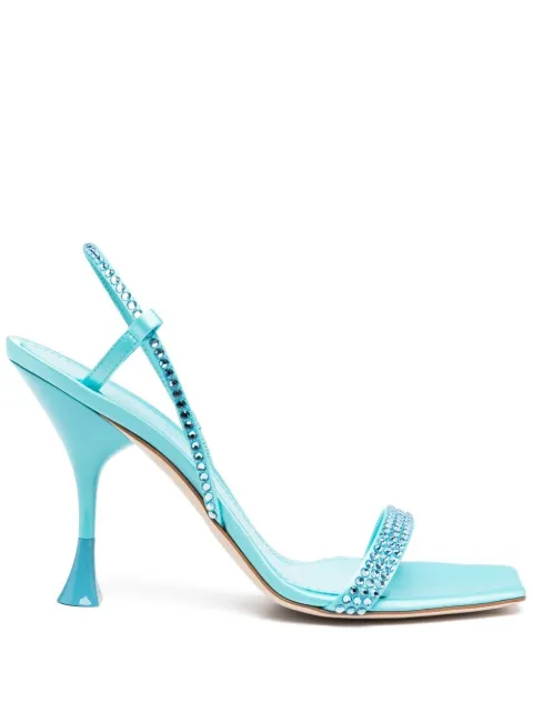 3juin Eloise crystal-embellishment sandals Blue 323SC0030775