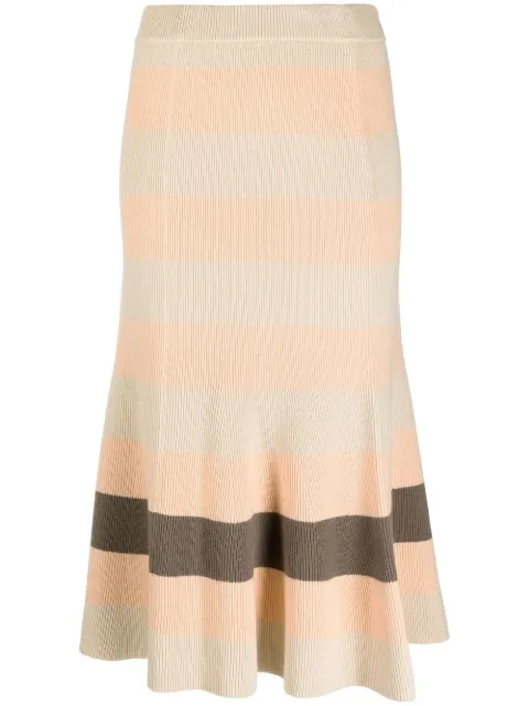 JOSEPH Stripe Animation knitted skirt Neutrals JF006675