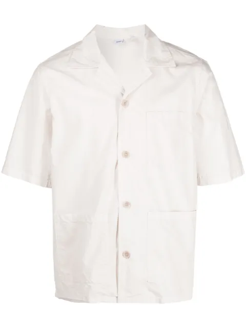 ASPESI short-sleeve cotton shirt Neutrals CE18G329