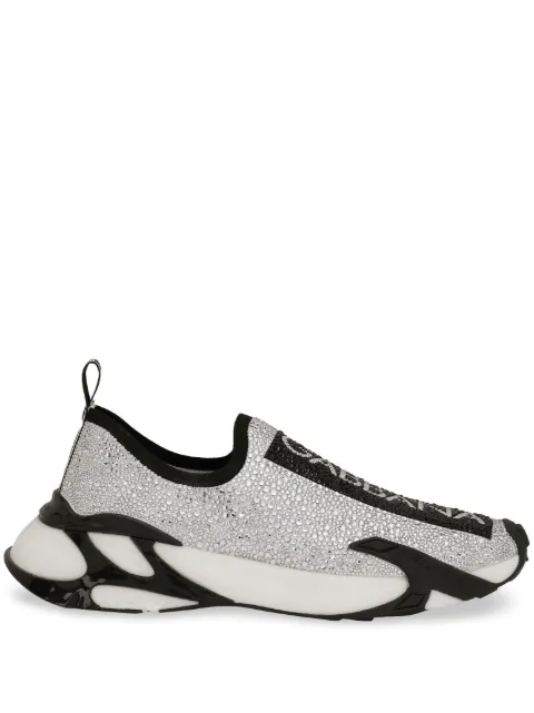 Dolce & Gabbana Fast rhinestone-embellished sneakers White CS2172AJ673