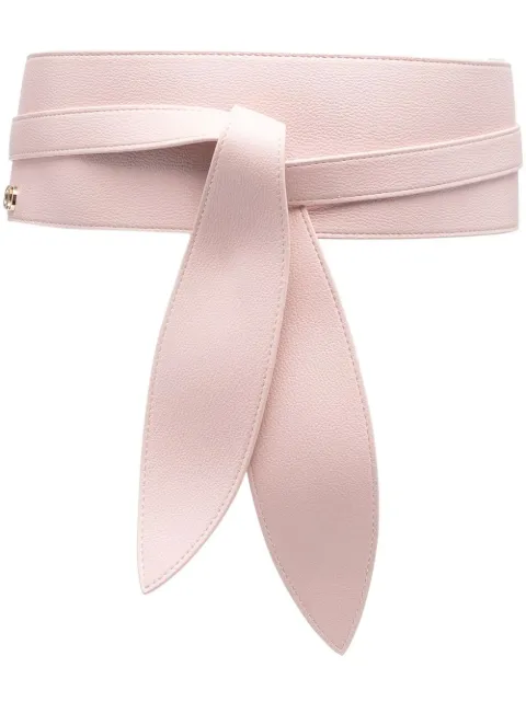 TWINSET logo-plaque wraparound belt Pink 231TO5130
