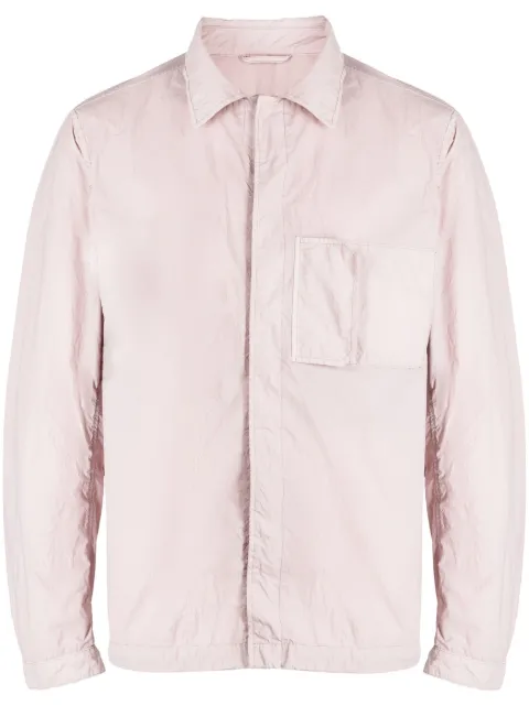 Ten C chest-pocket zip-up jacket Pink 23CTCUC04112
