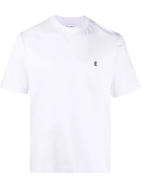 Études Studio logo-embroidered organic cotton T-shirt White C00ME150A01000