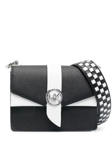 Michael Michael Kors Greenwhich Leather shoulder bag Black 32R3SGRC5T
