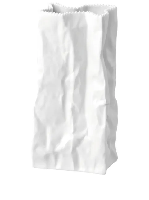 Rosenthal 22cm paper-bag porcelain vase White 1358110010026022