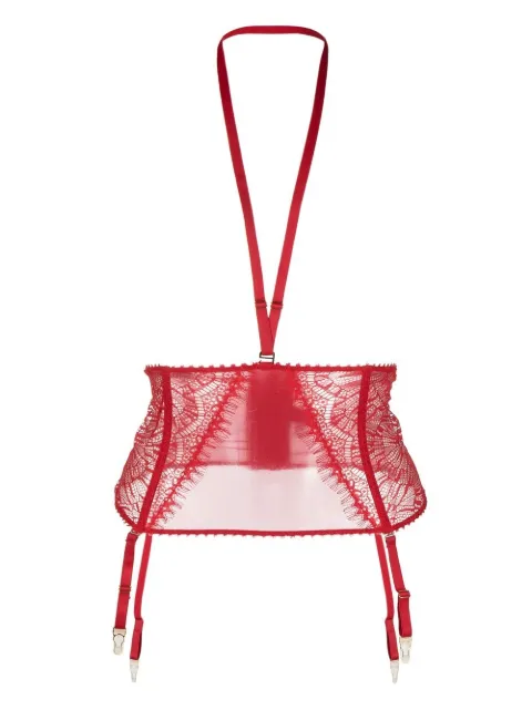 Maison Close Accrochet Coeur suspender belt Red 561565