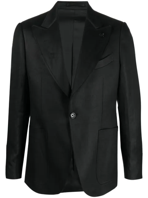 Lardini single-breasted blazer Black EP6901VEPAT60459