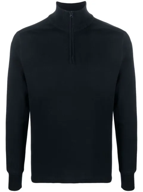 C.P. Company roll-up cotton jumper Blue 14CMKN211A006260A