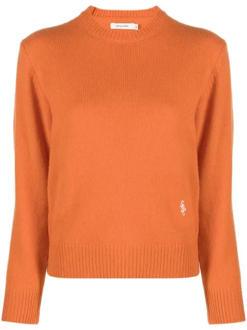 Sporty & Rich crew-neck jumper Orange CR741TC