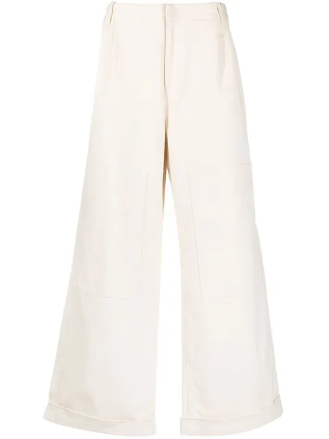 ETRO low-rise wide-leg trousers Neutrals 1W7809241