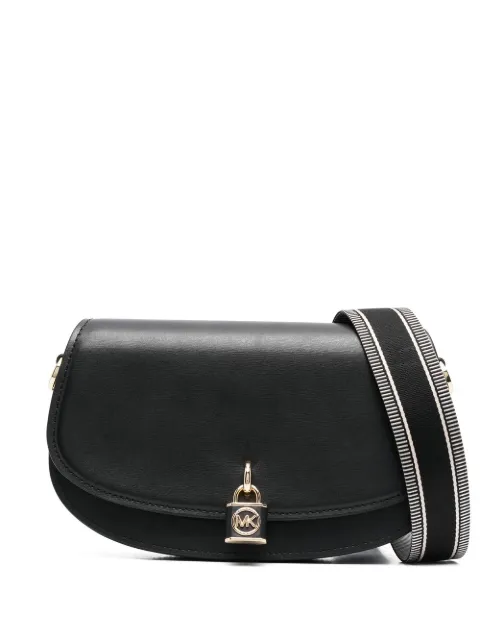 Michael Kors padlock-detail shoulder bag Black 30S3GIMM8L