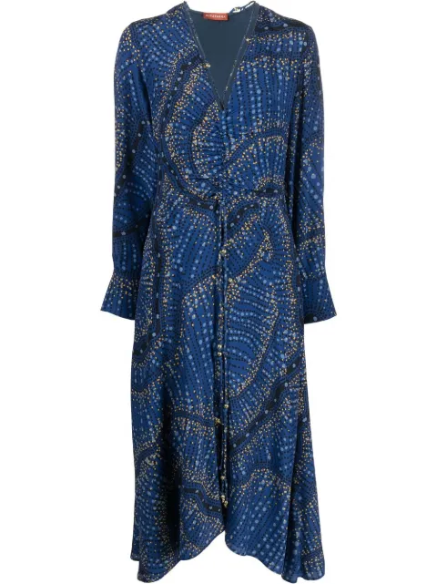 Altuzarra Mila V-neck dress Blue 3020BSP008