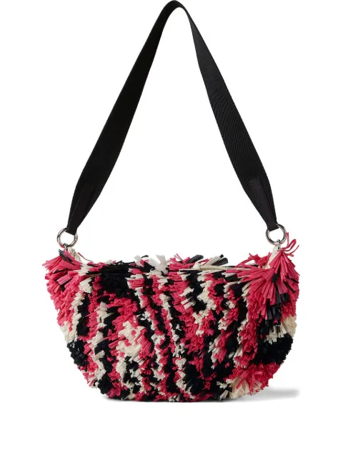 Collina Strada zipped moon bag Pink XX9013