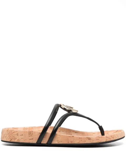 Michael Michael Kors Hampton flip flop sandals Black 40S3HMFS2L