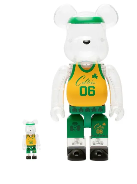 MEDICOM TOY x Bodega x NBA BE@RBRICK 400% & 100% figure set Green BEARBRICKBDGA22002