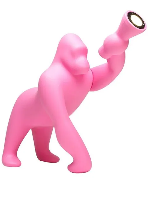 Qeeboo Kong matte-finish lamp Pink 10002BP