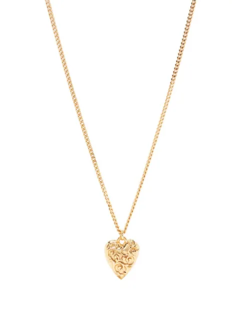 Emanuele Bicocchi gold small arabesque heart pendant Gold HTP3G