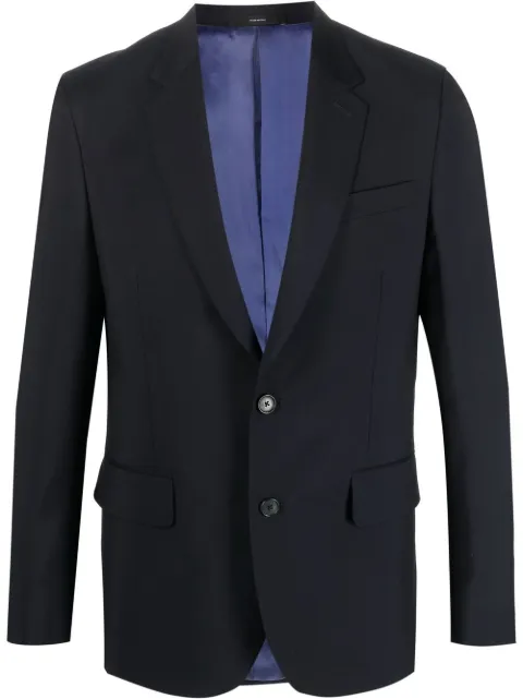 Paul Smith V-neck classic-lapel blazer Blue M1R1545G00002