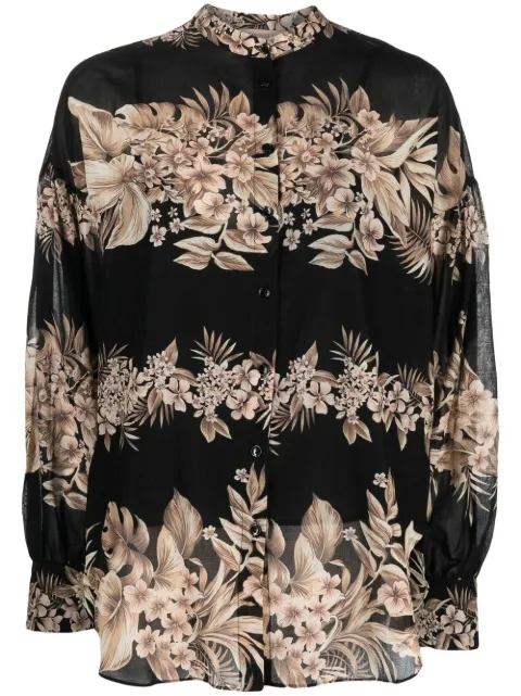 TWINSET floral print shirt Black 231TT2454