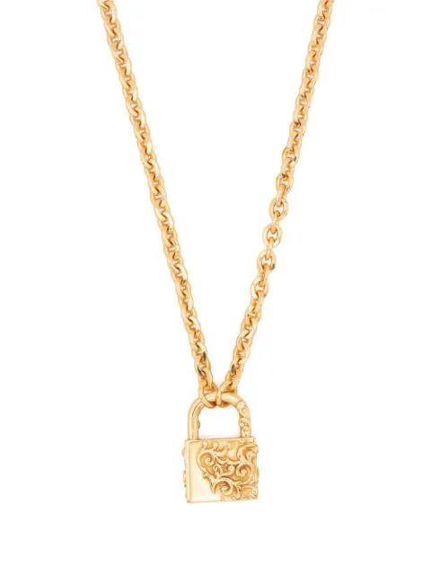 Emanuele Bicocchi padlock pendant necklace Gold PCP5G