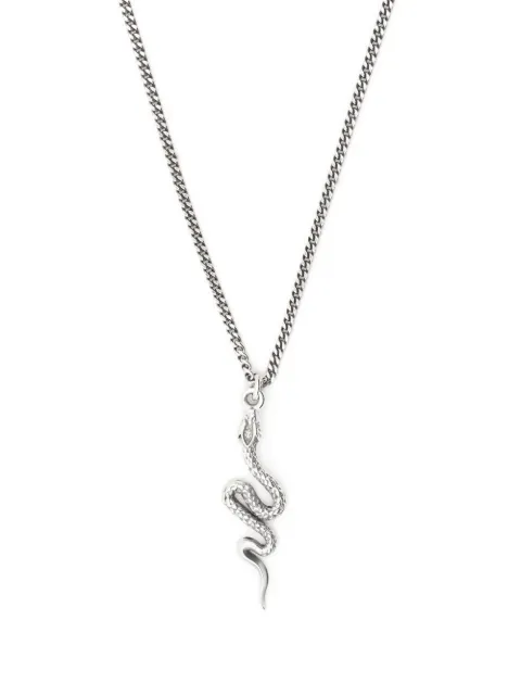 Emanuele Bicocchi serpent pendant necklace Silver SPP3