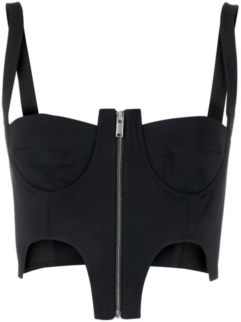 Dion Lee Double Arch bustier top Black A3558P22