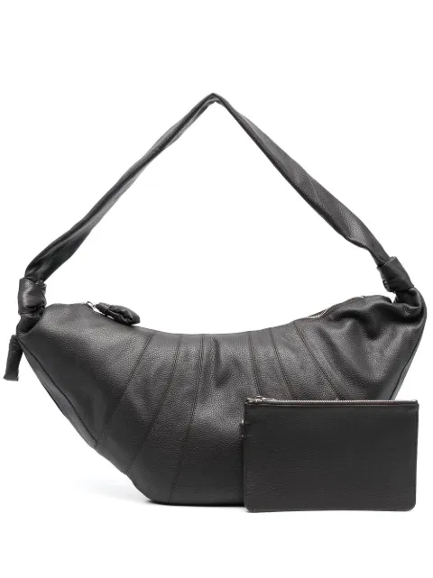 LEMAIRE large Croissant bag in leather Brown BG0000LL0018
