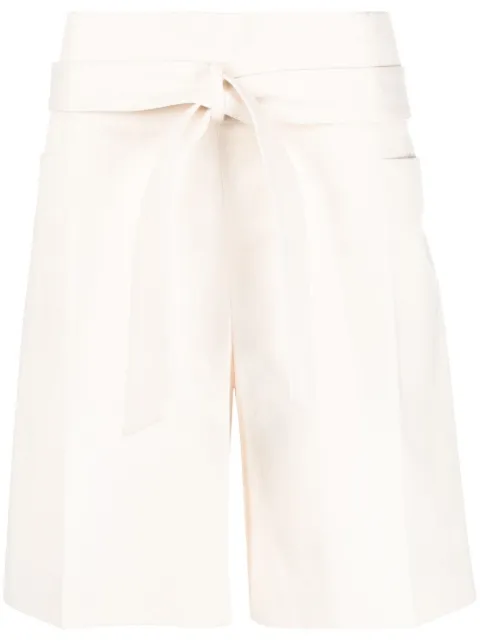 TOTEME belted waist shorts Neutrals 2322031206120