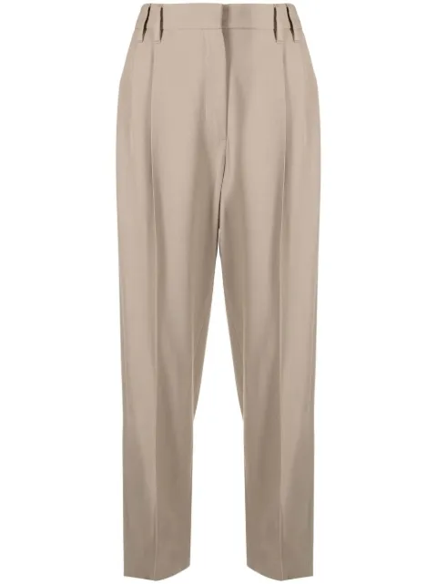Brunello Cucinelli tailored wool-blend trousers Neutrals MH580P8308C8704