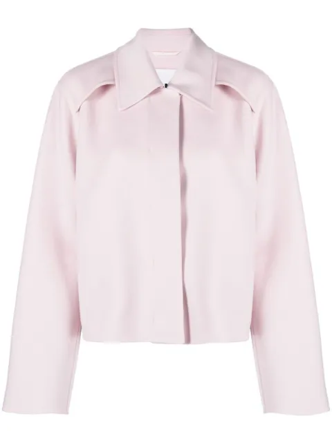 Jil Sander collared wool jacket Pink J01BN0107J40035680