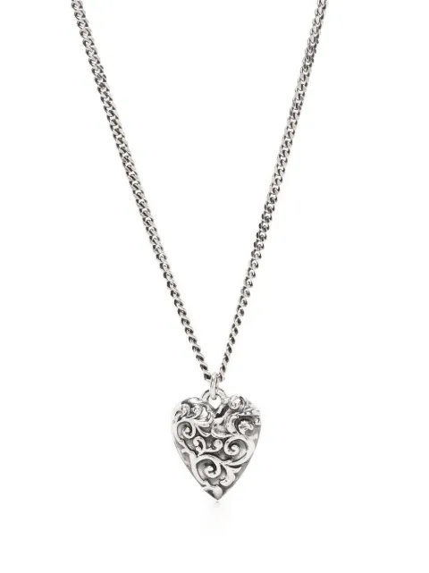 Emanuele Bicocchi Arabesque heart pendant necklace Silver HTP3
