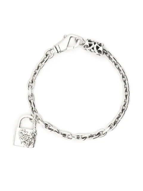 Emanuele Bicocchi Arabesque padlock chain bracelet Silver PCB1