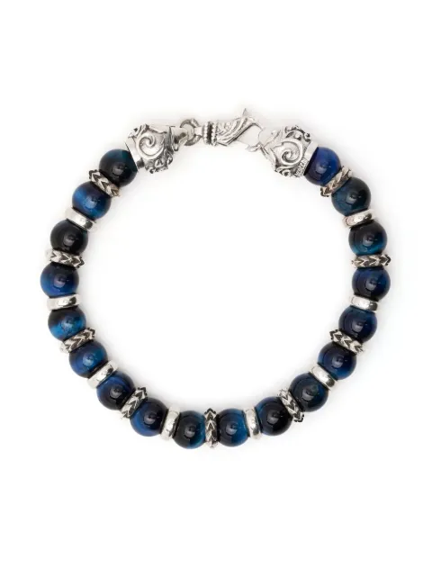 Emanuele Bicocchi tiger eye beaded bracelet Silver TUCB162N