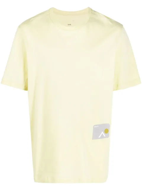 OAMC photograph-print short-sleeved T-shirt Yellow 23E28OAJ15COT00744745