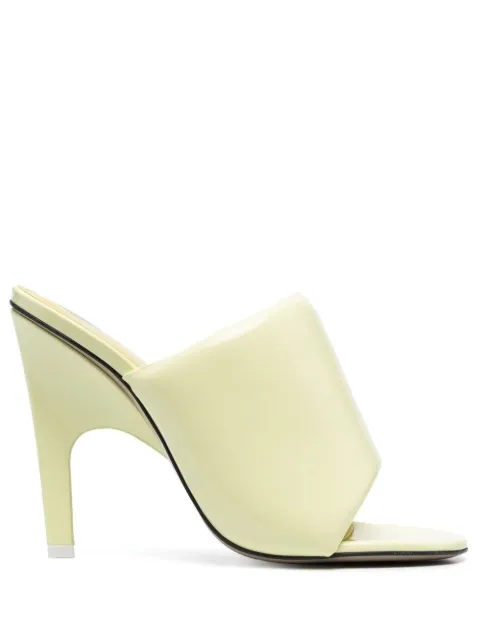 The Attico Rem 120mm open toe mules Yellow 231WS521E056