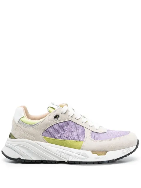 Premiata colour-block chunky sneakers Purple MASED6253